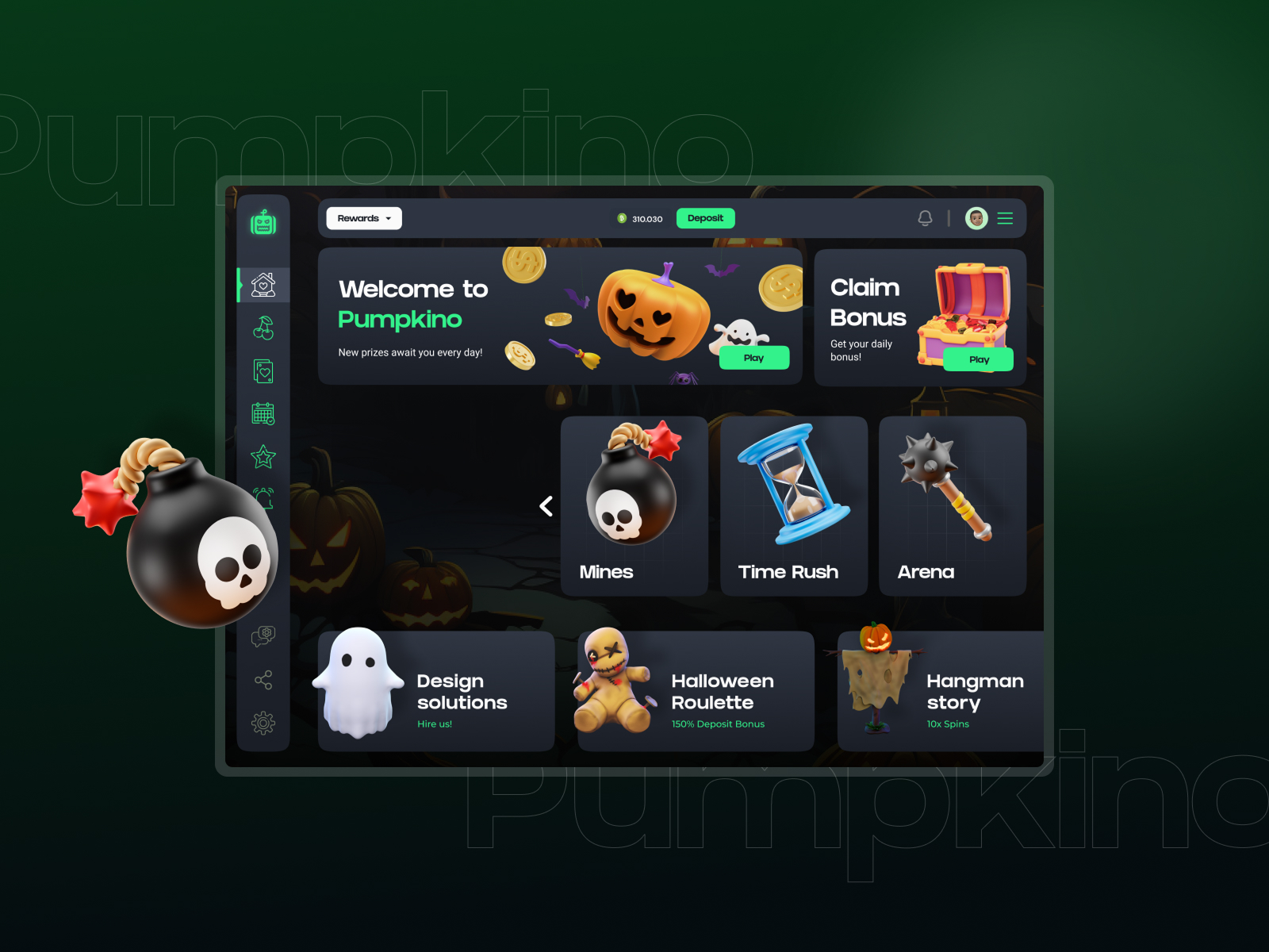 Pumpkino — 3D Game Elements